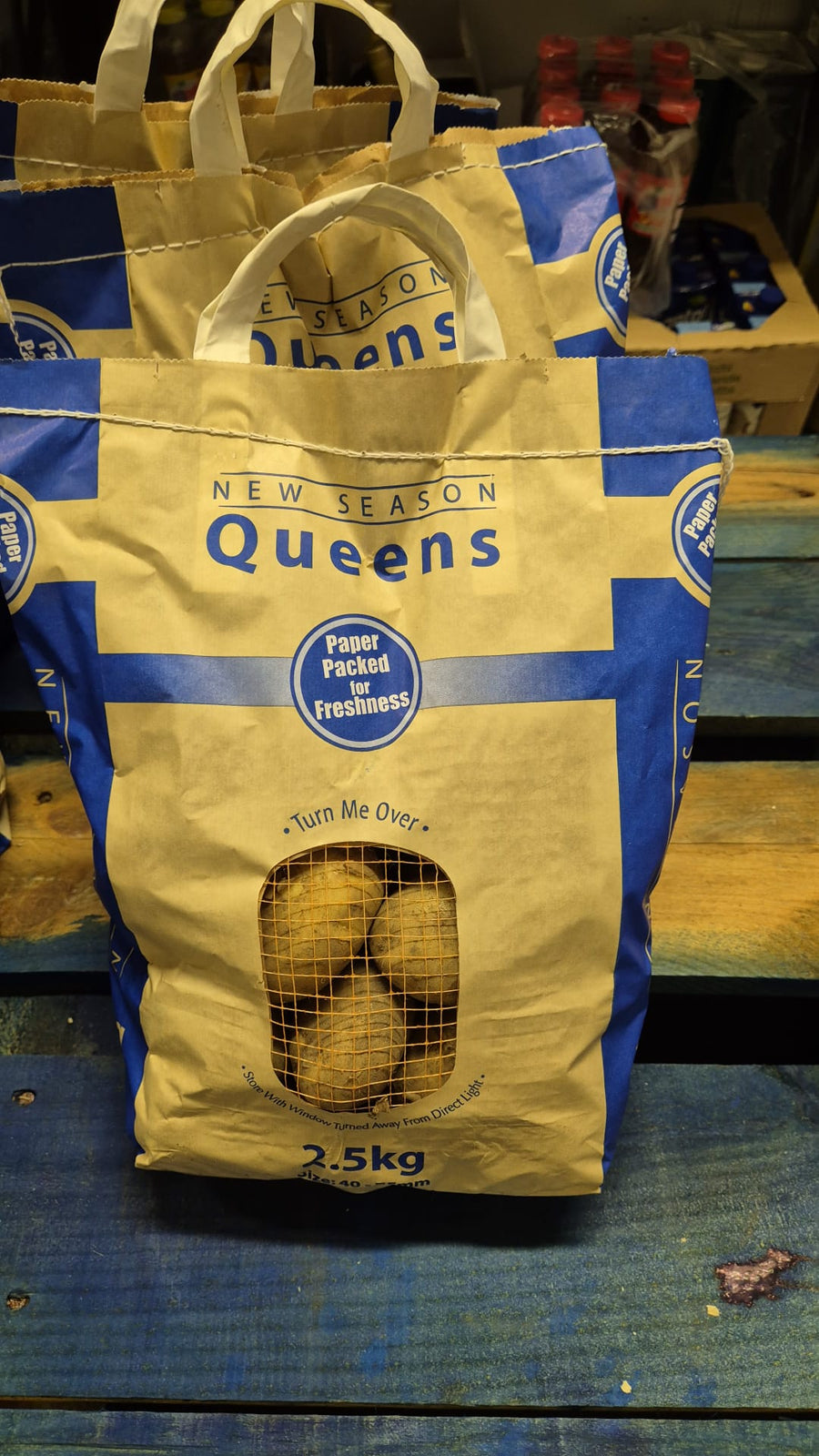 New season Queens potatoes 2.5kg